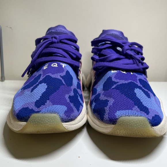 Adidas Mens EQT ADV 91-18 Support Mid Purple Camo Running Shoes Size 10 702001 - Picture 4 of 11